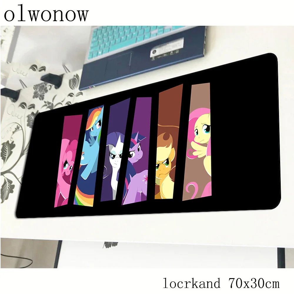 Коврик для мыши my little pony, толстый, 700x300x2 мм, коврик для мыши notbook, игровой коврик для мыши, большой коврик с закрытыми краями, коврик для мыши, компьютерный Настольный коврик