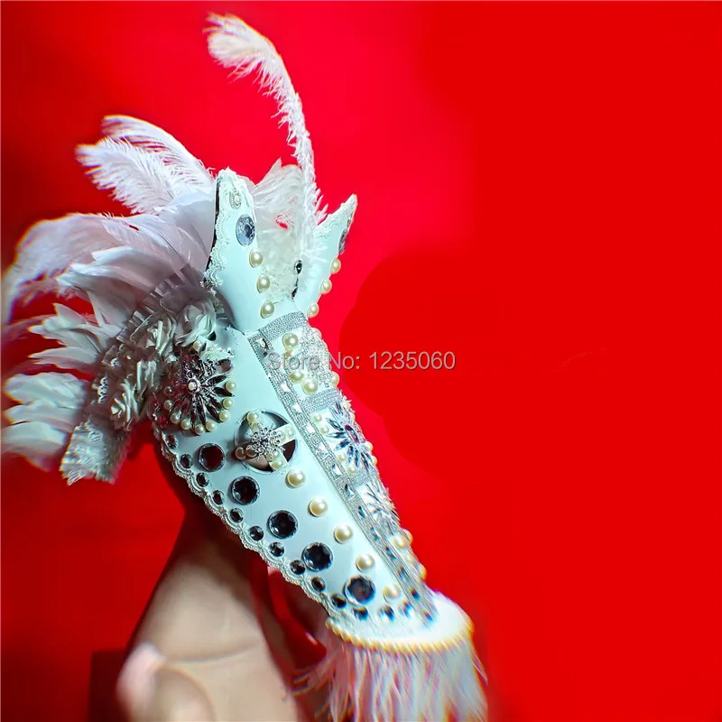 Nightclub-Stage-Performance-Masquerade-Mask-Headwear-Party-Event-Horse-Head-Headdress-Halloween-Christmas-Pearl-Feather-Headgear (3)_