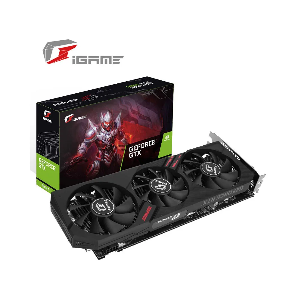 Красочная графическая карта iGame GeForce GTX 1660 Ti, ультра Nvidia GPU GDDR6 6G GTX 1660Ti 192 Bit, видеокарта для ПК PCI-E 3,0