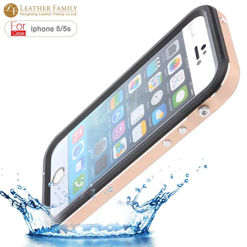 original For iPhone 5s Waterproof Case 6 6ft Underwater Slim Aluminum Metal Case life water Dirt