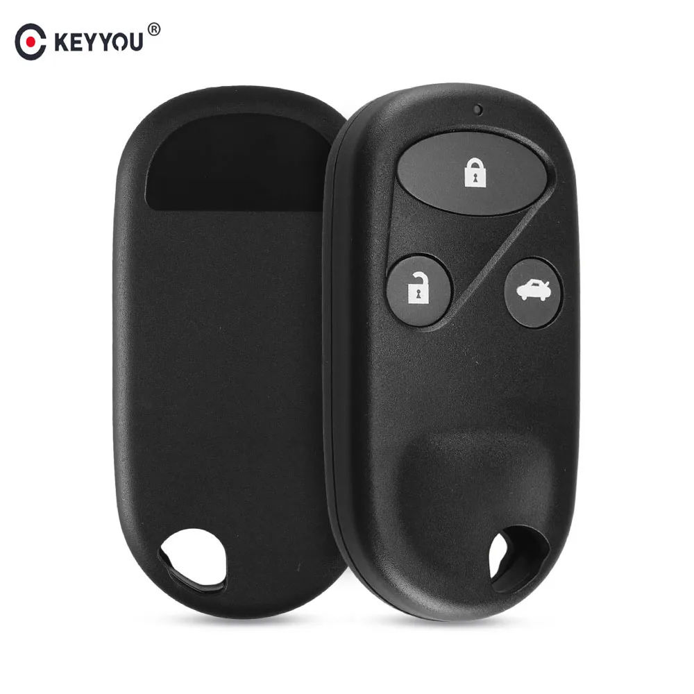 Дистанционный брелок KEYYOU 2/3 кнопки для электронный контроллер дросселя для Honda Civic CRV Accord Jazz Fit Odyssey Keyless entring Case автомобильный стиль
