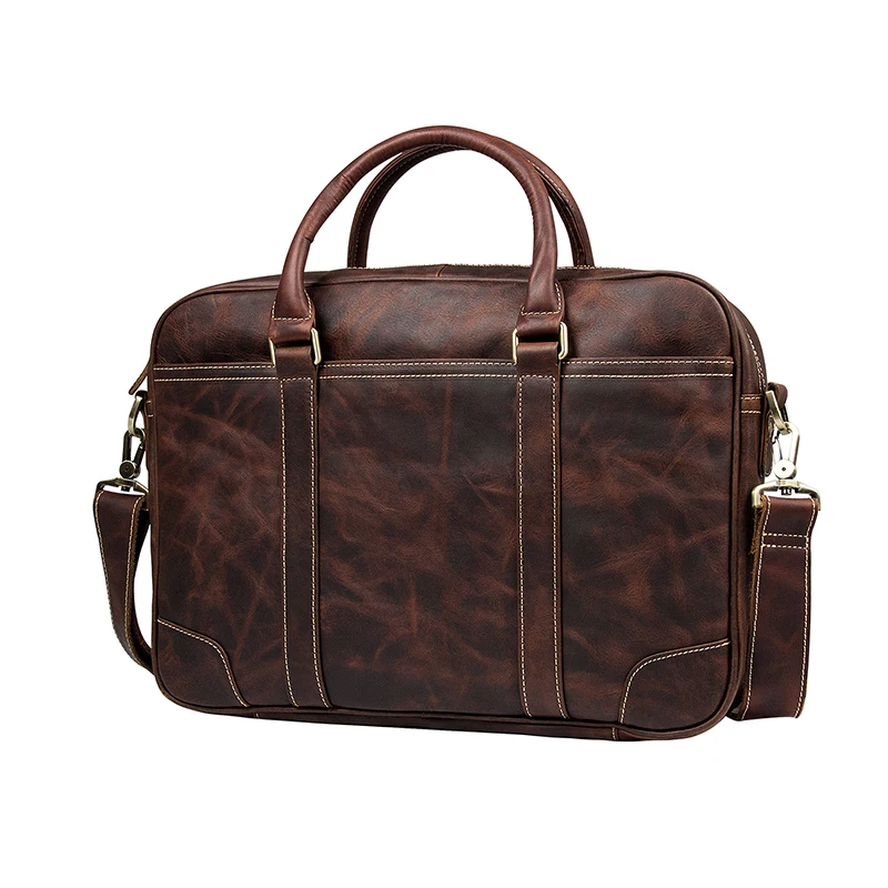 J.M.D 100% натуральная Винтаж кожа для мужчин сумки портфель для ноутбука сумка 7349Q