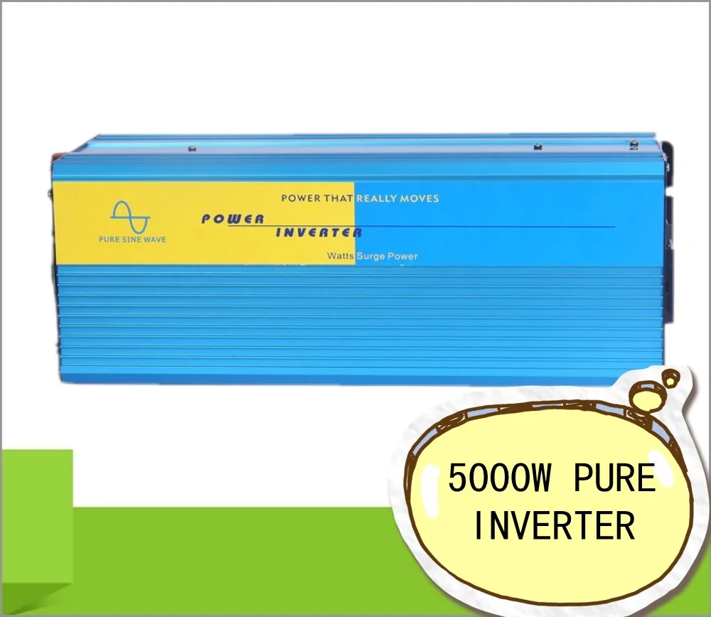 

Off Grid 5000w Pure Sine Wave Inverter for Solar or Wind , Single Phase, Surge 10000W, DC24V/48V, AC110V/220V, 50Hz/60Hz