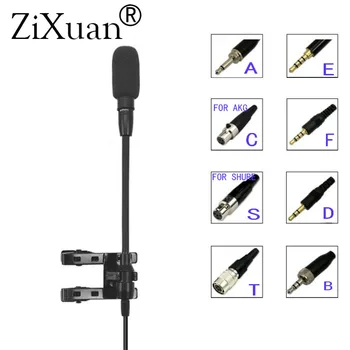 

High Quality Beige Omnidirectional Tie Clip Lapel Lavalier Microphone Mic for Shure Audio Technica Sennheise
