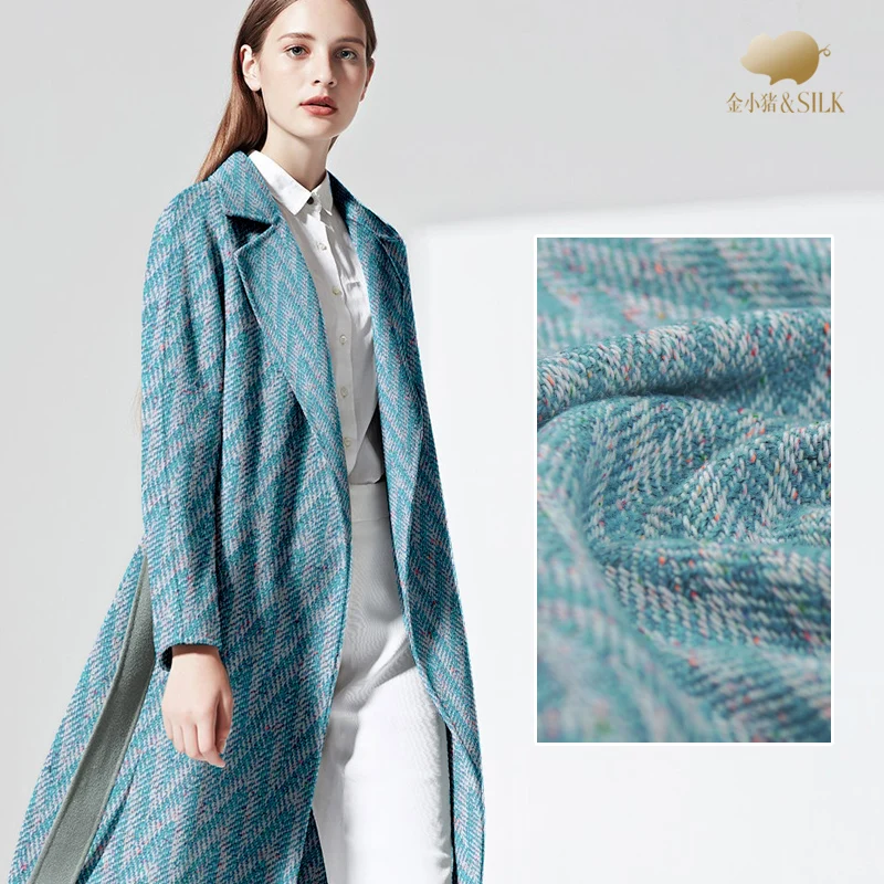 

Color point woolen fabric French style high-end wool fabric clothing fabric coat fabric wholesale wool cloth 150cm