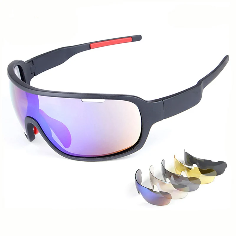  5 Lens TR90 Men Polarized Bicycle Sun Glasses Full Frame Sports Goggles Cycling bike Sunglasses Rid