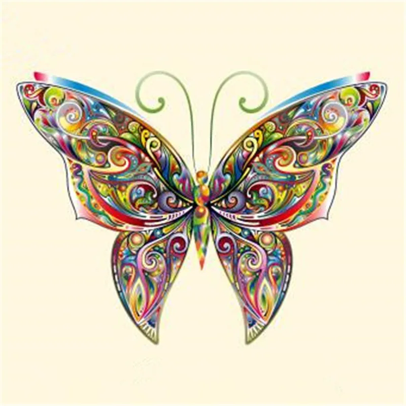 

Clothes printed animal patch deal with it butterfly pattern Heat transfer printing Iron on patches for clothing Diy design logo