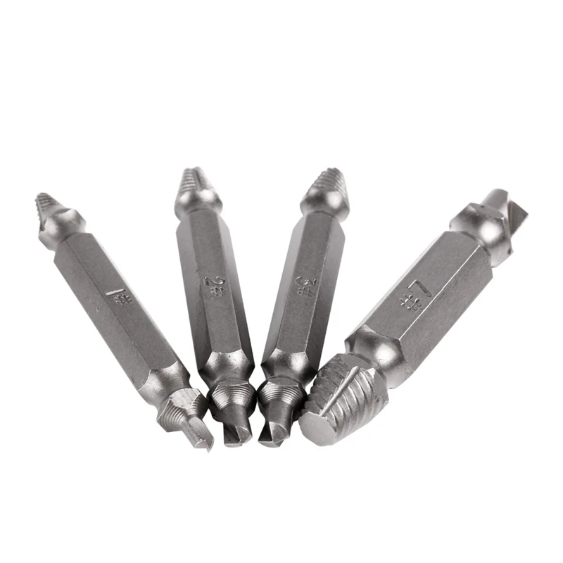 Набор сверл для удаления поврежденных болтов 4 шт./компл.|screw extractor drill bits|extractor