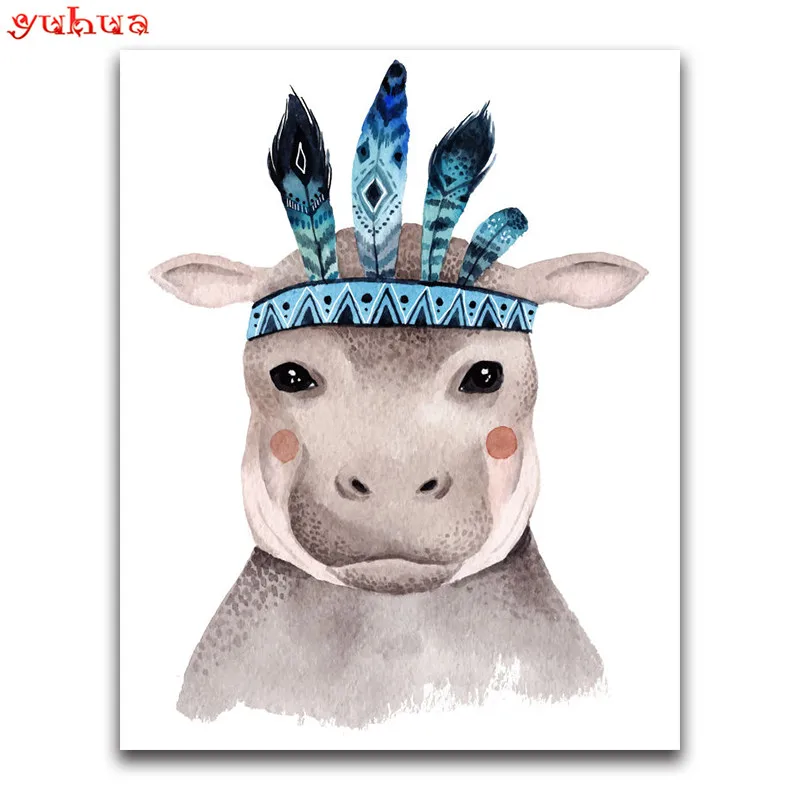 5D DIY Diamond embroidery dierlijk Art Full Square Diamond painting Cross stitch Animal Horse Round Diamond mosaic colorful_