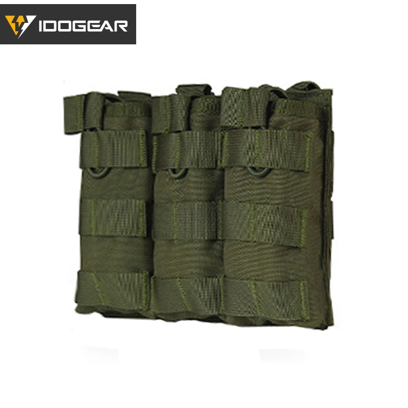 IDOGEAR подсумок, Molle, тройной подсумок, модульный подсумок для 5,56, Боевая обязанность, Wargame, для активного отдыха, 3533 - Цвет: Olive