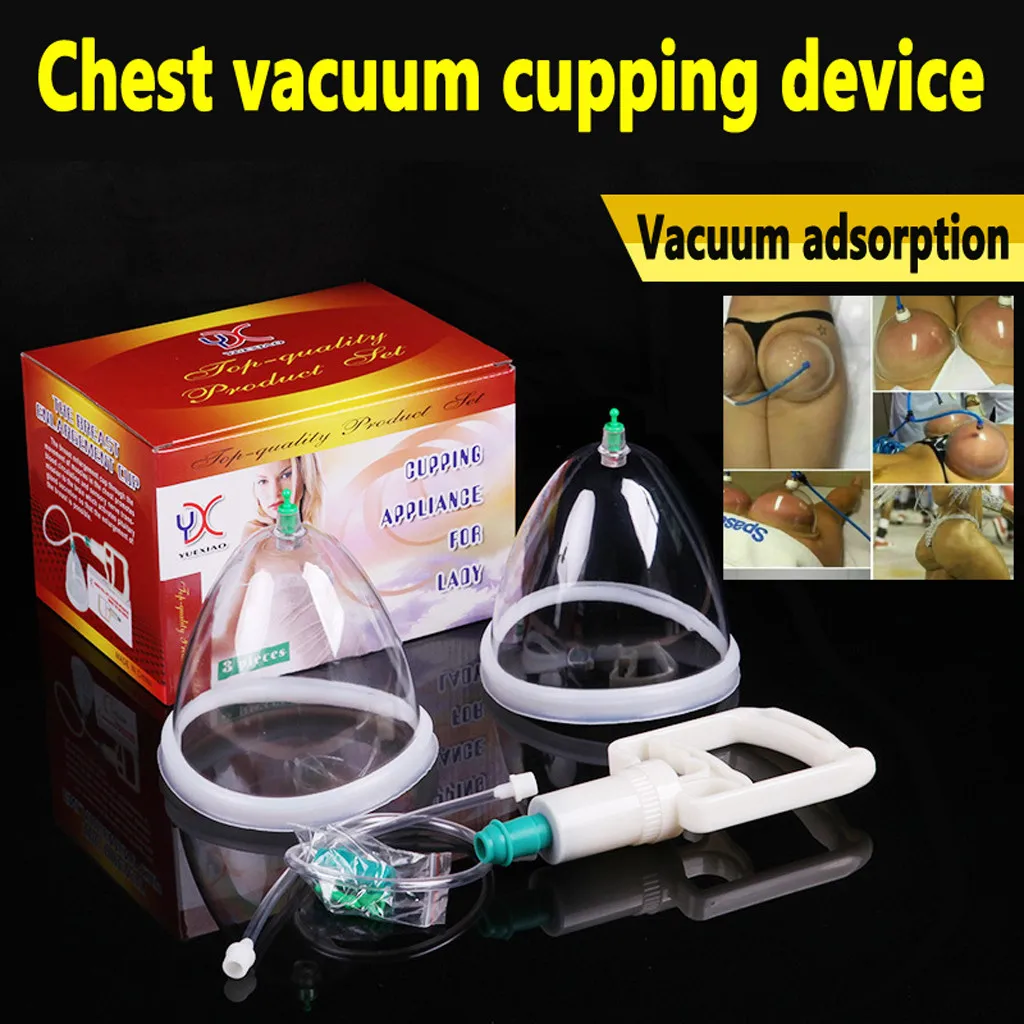 

Hot Chest Vacuum Cupping Device Women Breast & Buttocks Enhancement Pump Lifting Vacuum Adsorption Cupping Appliance for Lady