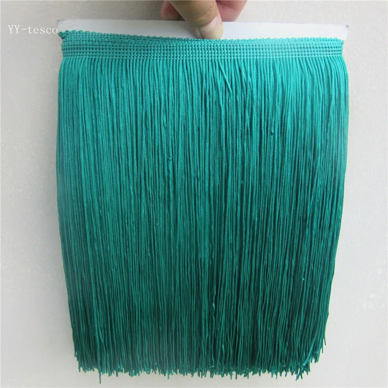 10 Yard 25CM Dark green Fringe Trim Tassel Lace Fringe Trimming For Diy