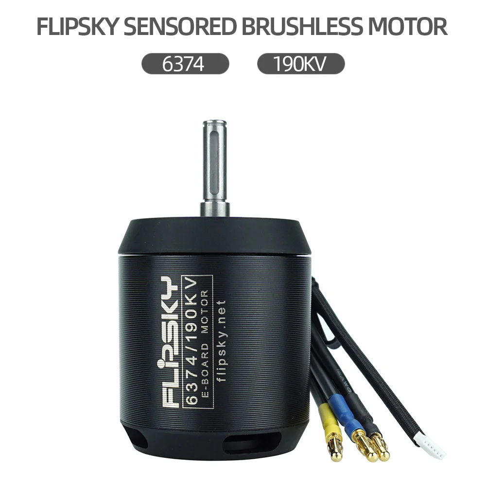 Электродвигатель FLIPSKY 6374 190KV сенсорный Бесколлекторный двигатель для