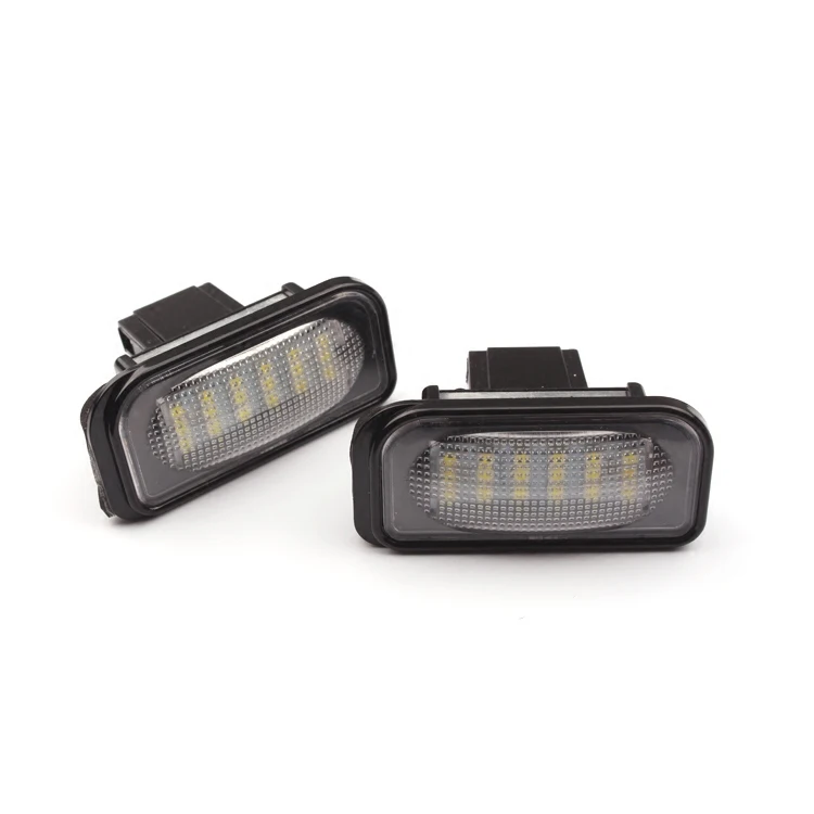 2 шт./лот 18LED 3528SMD лампа номерного знака для Mercedes Benz C class W203 4D 2001 2007 CLK W209 2003 2008 яркий