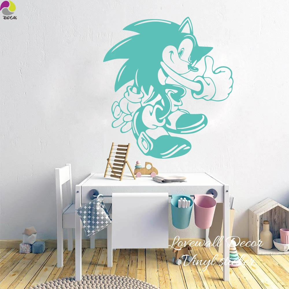 Sonic The Hedgehog Kartun Wall Sticker Nursery Anak Kamar Bayi