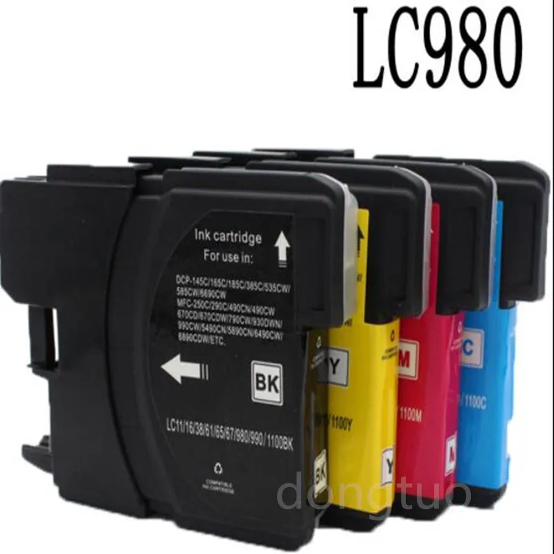 

4PK for LC 1100 LC11 LC16 LC38 LC65 LC67 LC980 Ink Cartridges Printer DCP 385C DCP-390CN DCP-395CN DCP-535CN DCP-585CW
