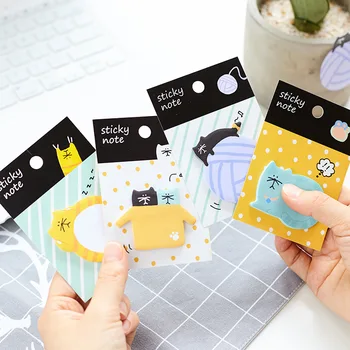 

30 pages Cute Little Cat Memo Pads Sticky Notes Student Stationery Notepad