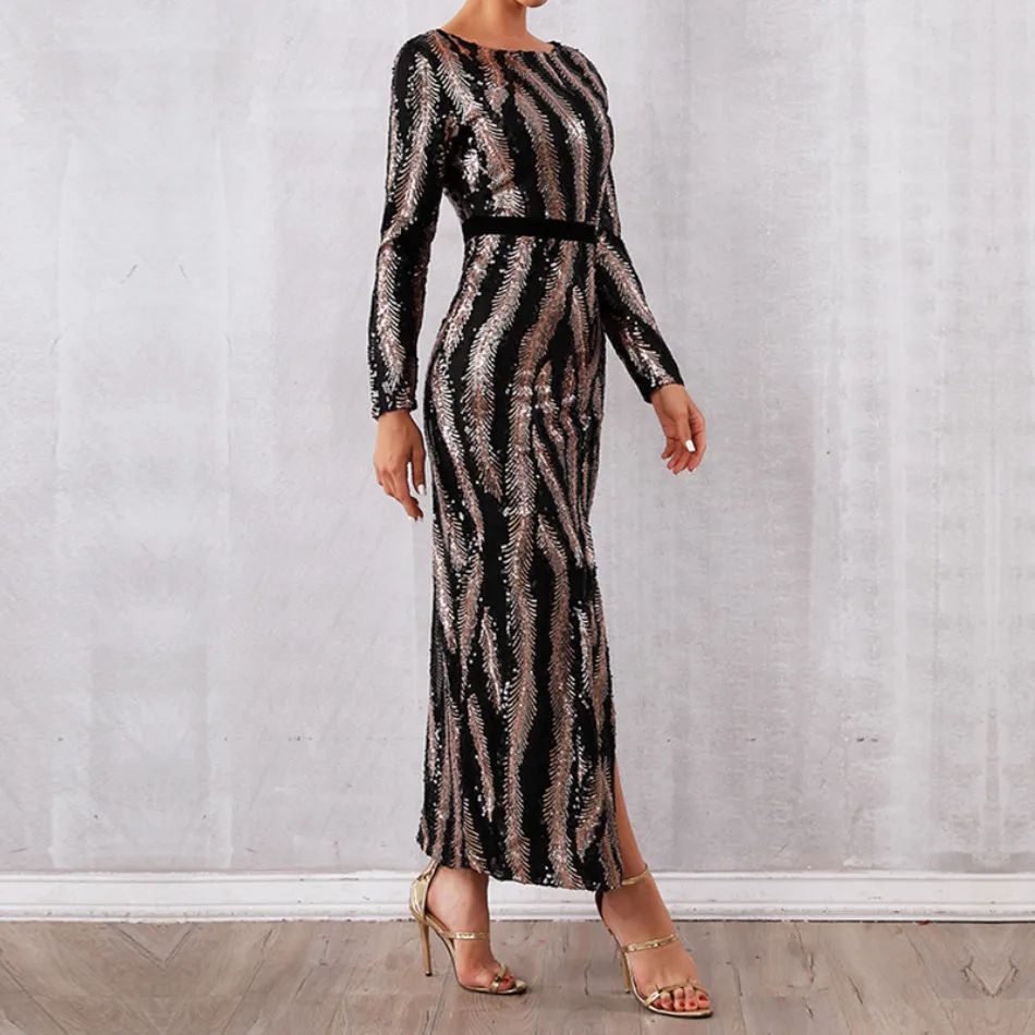 DressBird 2019 новейшее женское весеннее облегающее платье с длинным рукавом Vestidos