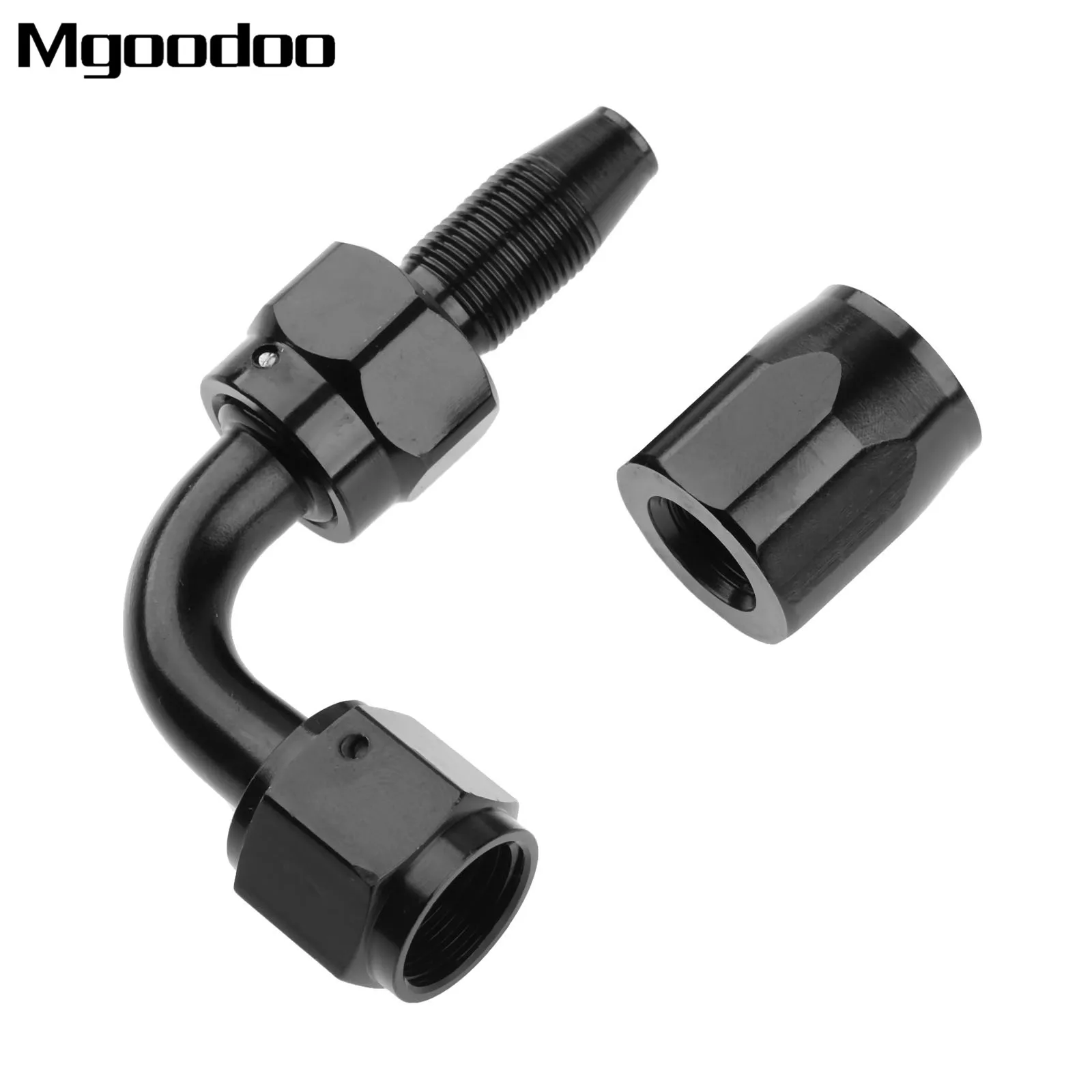 

AN6 AN-6 Swivel Seal Fitting 90 Degree Black Oil Cooler Aluminum Swivel Oil Fuel Fitting Adaptor High Quality Reusable Hose End