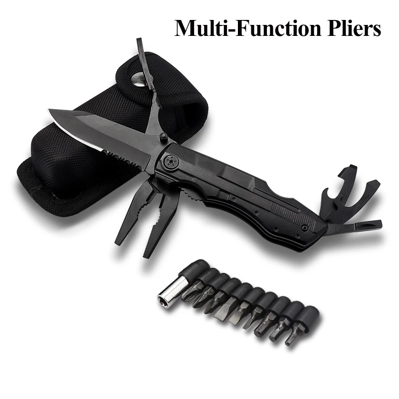 Billige Multitool Tasche Zangen, Multi Zweck Klapp Messer Zange für Outdoor Survival Camping Wandern Notfall Hand Werkzeug