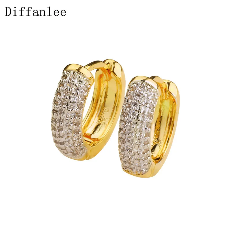 Женские круглые серьги-кольца Diffanlee Charm Европейский золотой цвет роскошное