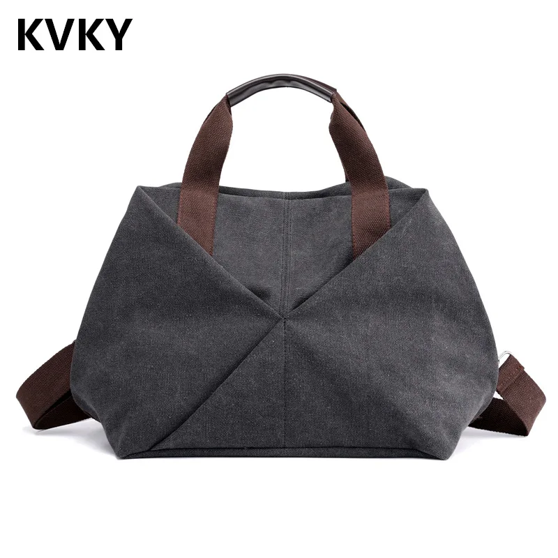 

2018New Canvas Women's Handbags High Quality Solid Hobos Female Shoulder Bags Multi-pocket Crossbody Bags Casual Totes Bolsas