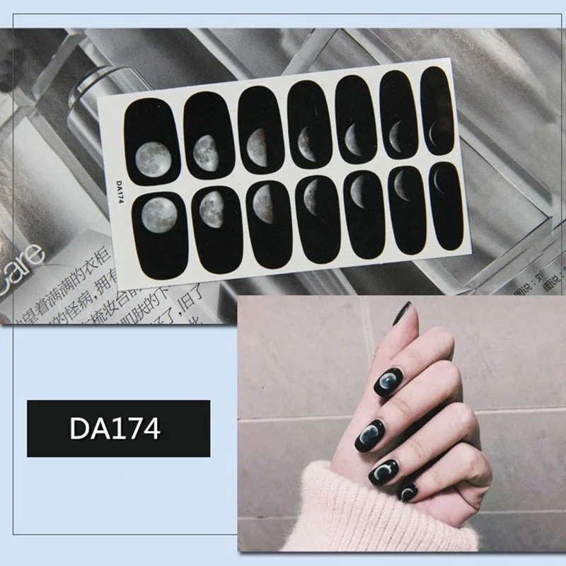 Леди KINDOM Фольга для ногтей стикер DIY водонепроницаемый ногтей Обертывания милый мультфильм шаблон роспись ногтей Дизайн ногтей для женщин(DA163-DA200
