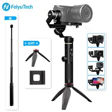FeiyuTech Feiyu G6 Plus Camera Gimbal smartphone Stabilizer for Mirrorless cameras Gopro Hero 7 6 5 Sony RX0 iphone Samsung s8 feiyutech feiyu g6 plus 3 axis handheld gimbal stabilizer for mirrorless camera pocket camera gopro smartphone payload 800g