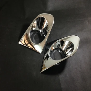 

High Quality Car body head front fog light lamp frame stick styling ABS Chrome cover trim 2pcs for Chevrolet Trax 2014 2015 2016