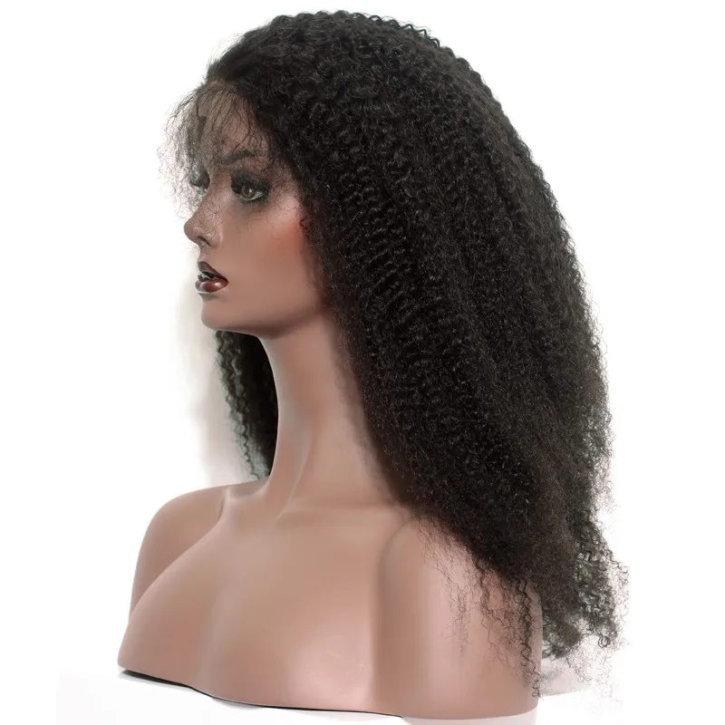 Afro Kinky Curly Wig 150% Density Lace Front Human Hair Wigs For Women Black Pre Plucked With Baby Hair Brazilian Remy Lace Wig