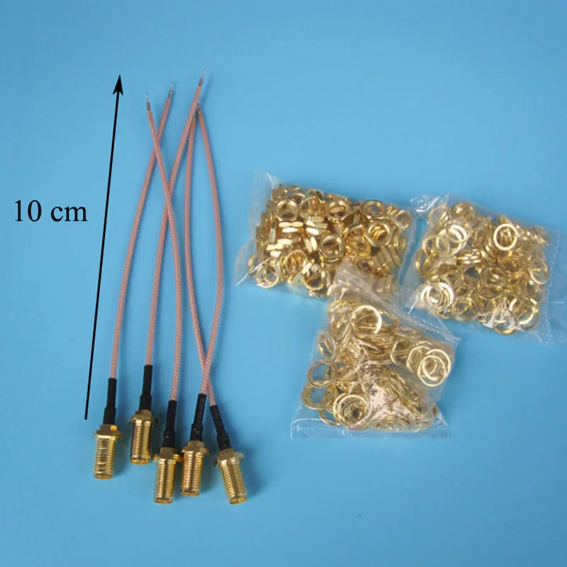 50pcs/lot RG178 sma-female 50ohm Coax Pigtail RF Coaxial antenna 10cm length Plug Jack Adapter Wire  RG178