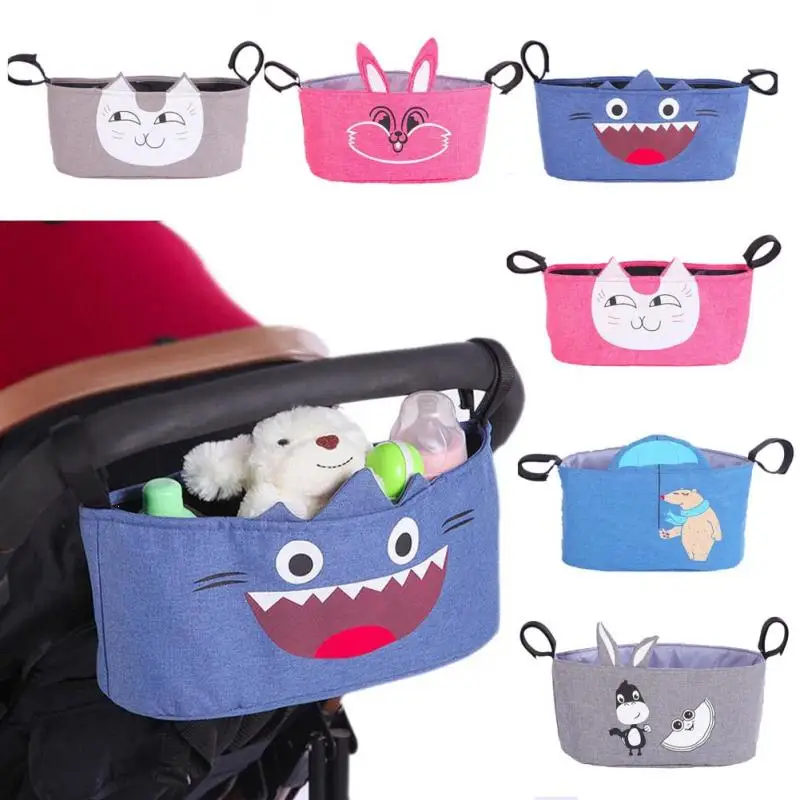 

Baby Diaper Changing Bag Carriage Hanging Basket Organizer Mummy Storage Bag for Baby Stuff Collection Stroller Accessories