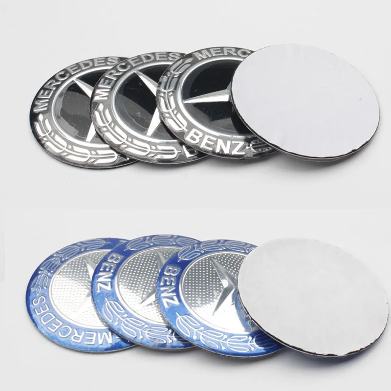 

NEW 4pcs/56mm Wheel Center Hub Badge logo W211 W203 W204 W124 W210 W220 W201 AMG 3D Stickers Car Styling