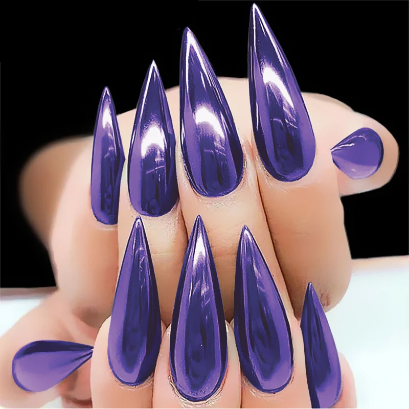 

WiRinef 0.5g Holographic Glitter Powder Shining Sugar Glitter Dust Powder Manicure Nail Art Decoration Purple Color