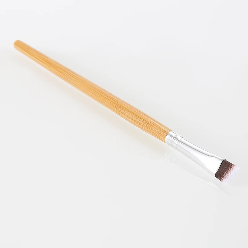 ELECOOL 1 шт. профессиональная высококачественная Элитная угловая кисть для бровей коричневая ручка подводка для глаз инструмент для бровей Горячая Распродажа