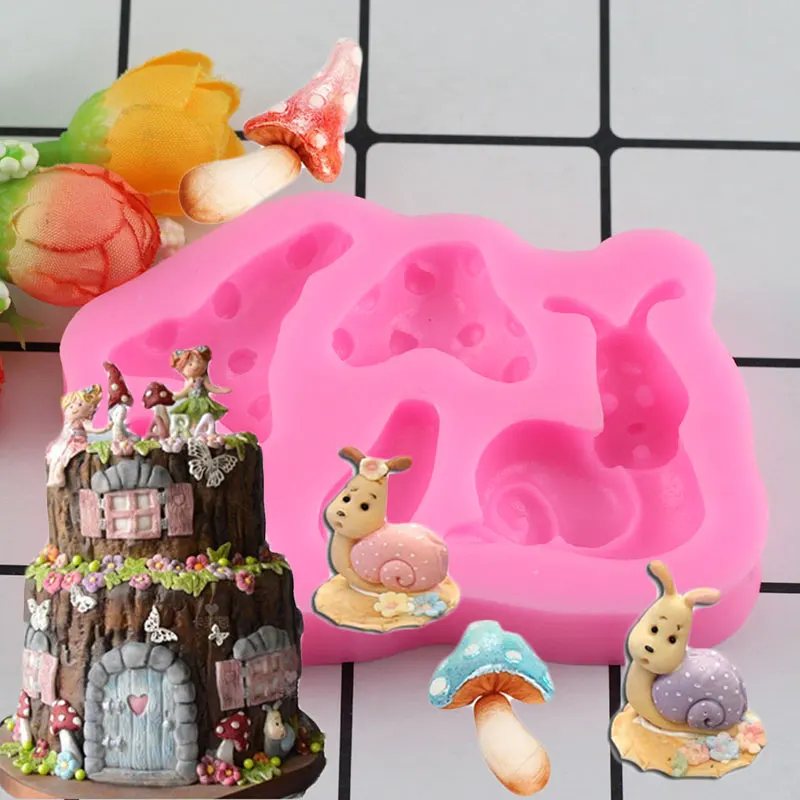 

1Pc Snail Shape Cake Mold Fondant Cake 3D Food Grade Silicone Mould DIY Baking Tools Sugar Lace Mold Chocolate