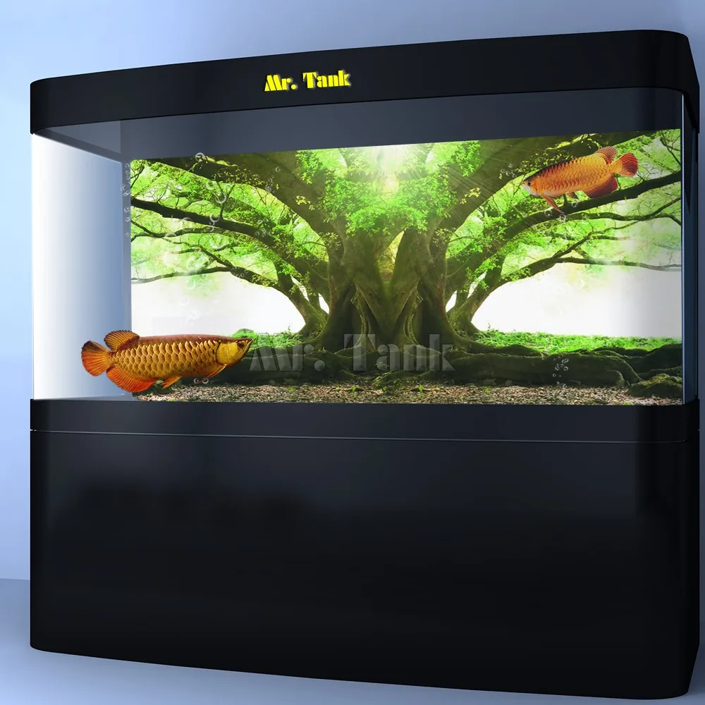 

Mr.Tank New PVC Aquarium Background Sticker Tree Style Self-adhesive Eco-friend Fish Tank Backdrop Glass Decorations