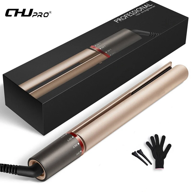 

professional Hair Straightener 2 in 1 Straightening and Curling Flat Iron curler irons Ceramic Plate Ionic Iron StylingTools