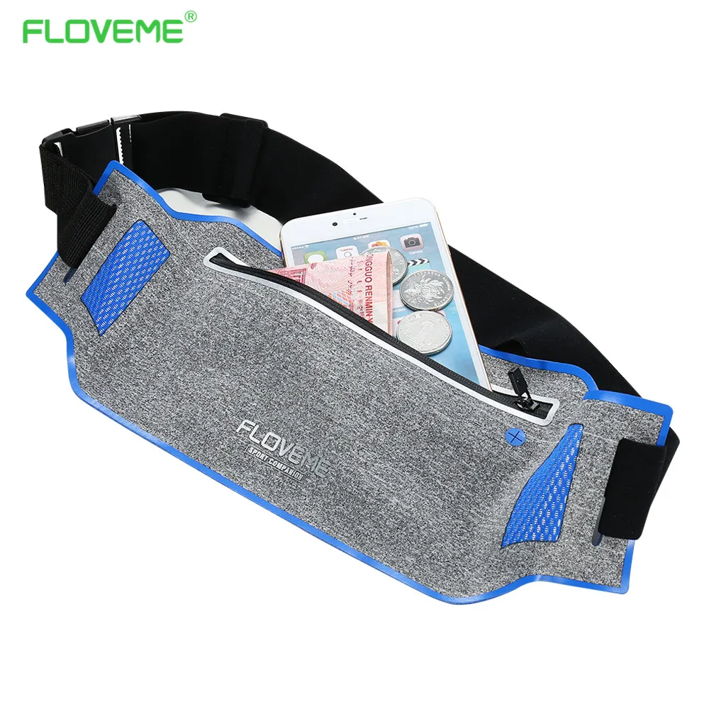 FLOVEME Universal Gym Waist Bag For iPhone 7 7 Plus 6 6s Plus Running Sport Phone Cases Pouch for iPhone 7 7 Plus 6 6s Plus Bag