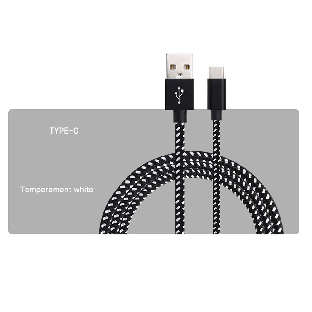 شحن كابل تاريخ صديقة للبيئة سريع العالمي مريحة الهاتف اكسسوارات المصغّر usb نوع-c دائم كابل الشاحن البسيطة مستقرة