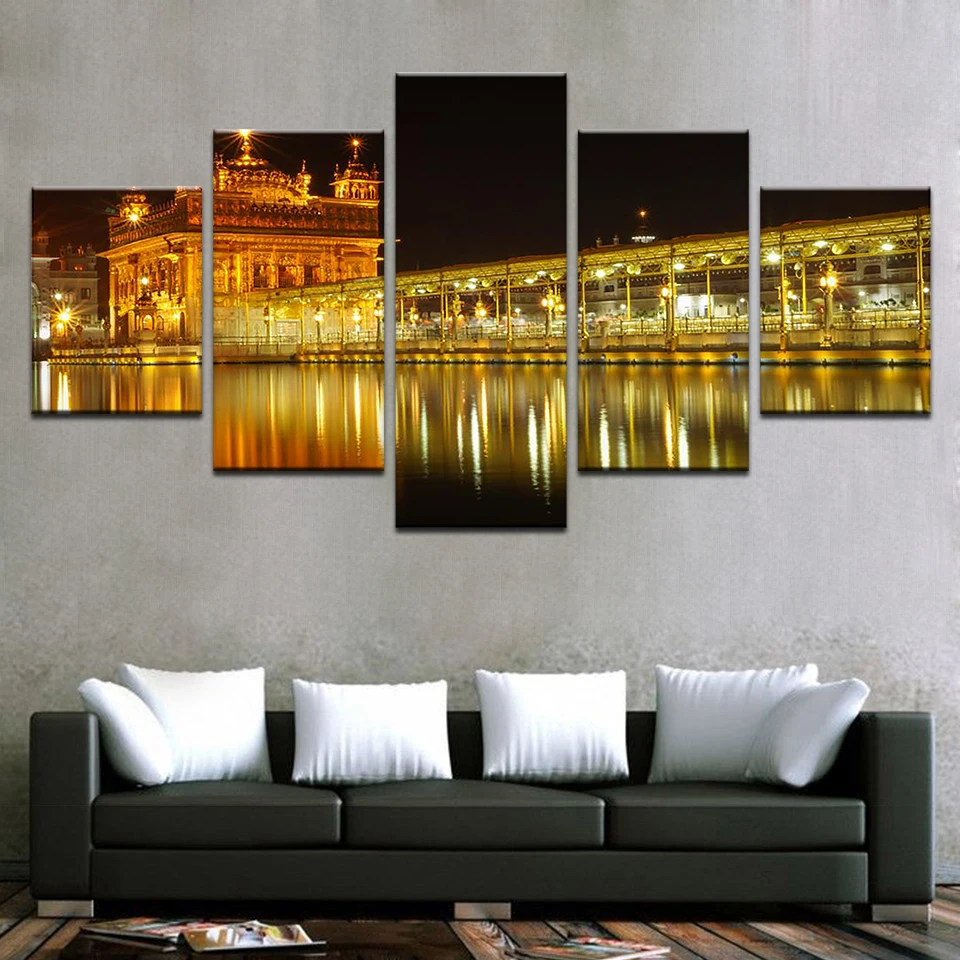 Wall Art Холст HD модульная украшения дома Отпечатано фотографии 5 шт. красивые