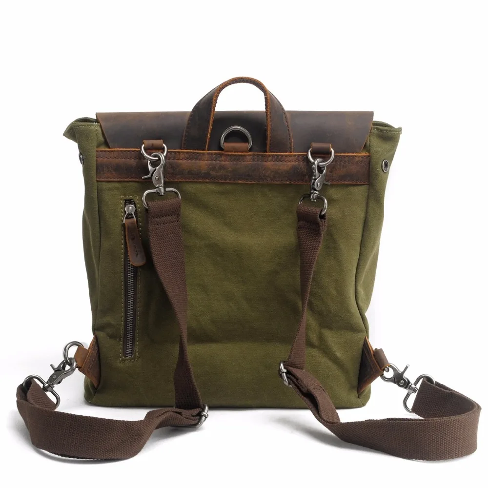 M103 Винтажный рюкзак, кожаный холщовый мужской рюкзак, школьная сумка, военный рюкзак, женский рюкзак, мужской рюкзак, рюкзак Mochila