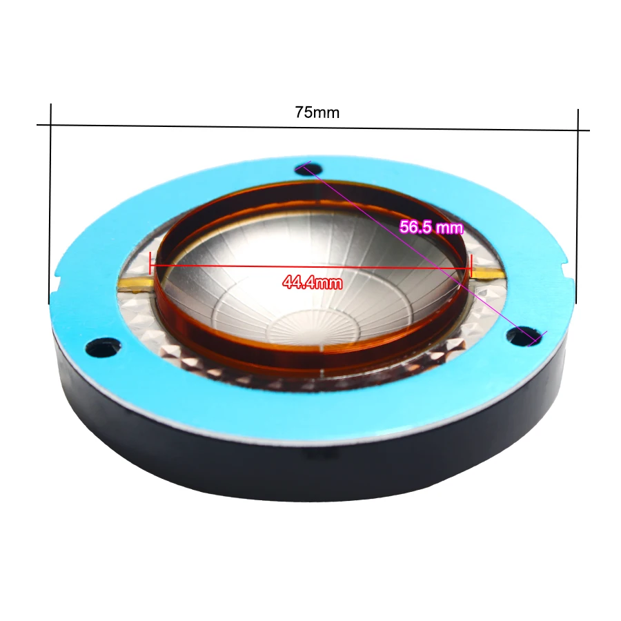 2 шт Специальная круглая рамка титановая пленка 44,4 мм звуковая катушка ВЧ-динамик диафрагма импортная 44,5 ядро аксессуары для динамиков DIY