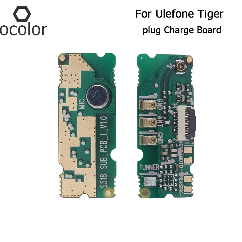 Ocolor для Ulefone Tiger металлический USB порт телефон разъем плата зарядки с гибким