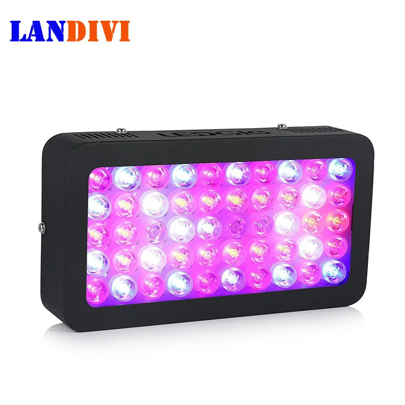 Full Spectrum With UV IR Plant Grow Light for Outdoor Indoor Plant Veg and Flower Growing Greenhouse Hydroponic LEDGLE LED Plant Grow Light 300W 50X6W