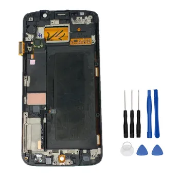 

For Samsung Galaxy S6 Edge G925 G925F SM-G925F Display Touch Screen with frame Digitizer Assembly+Tools