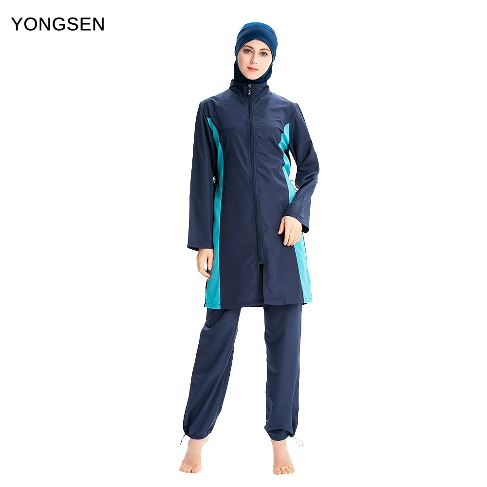 YONGSEN 2020 размера плюс Burkinis Мусульманский купальник спортивная одежда полное