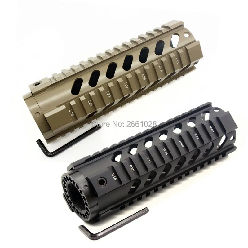 ", 7", 1", 12", 1" дюймовый свободный поплавок Picatinny Quad Rail system Handguard. 223/5. 56 Охотничьи аксессуары черный/коричневый