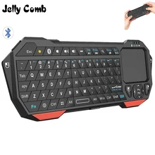 Gelée peigne sans fil 3.0 Bluetooth clavier avec pavé tactile pour Smart TV ordinateur Portable Support IOS fenêtre système Android clavier Portable