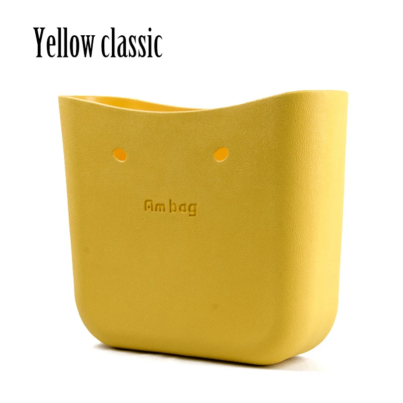 AMbag Obag O bag стильная Классическая большая Ambag сумка для тела Водонепроницаемая сумка EVA женская модная сумка резиновая силиконовая запасные части - Цвет: yellow classic